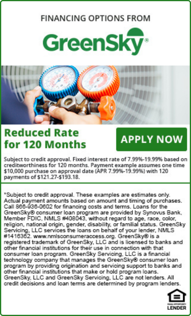 BD - GreenSky Financing Options - Reduced Rate 120 Months