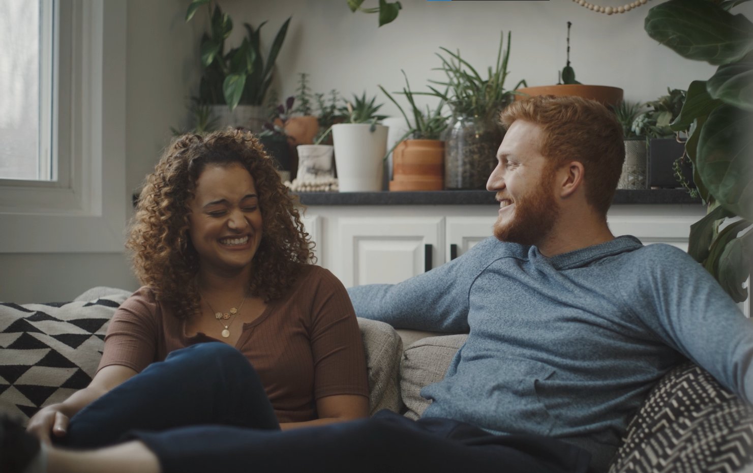 Happy Couple in Black Diamond Commercial - Efficient Home Systems